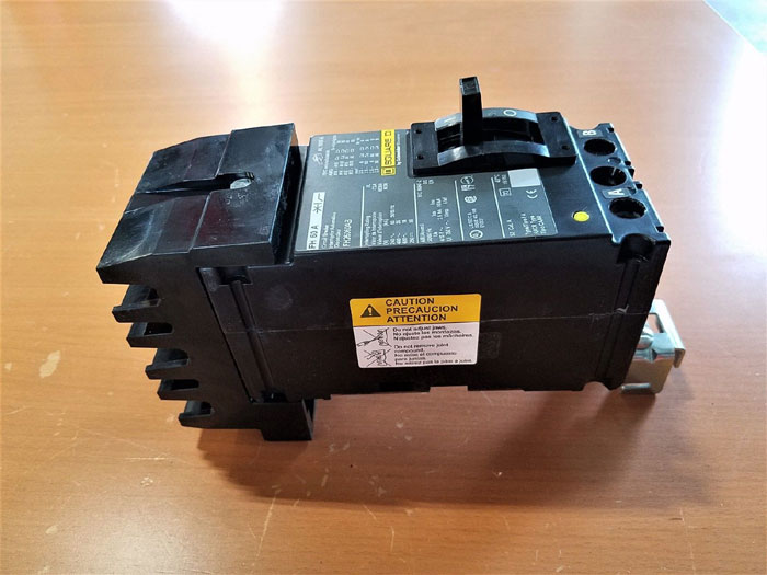 SQUARE D 60 AMP, 2 POLE CIRCUIT BREAKER FH26060AB