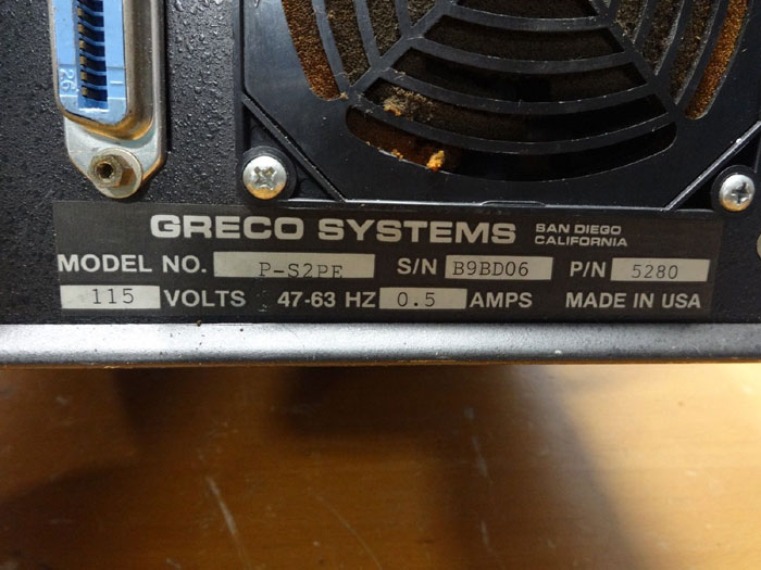 GRECO SYSTEMS CNC MINIFILE P-S2PE