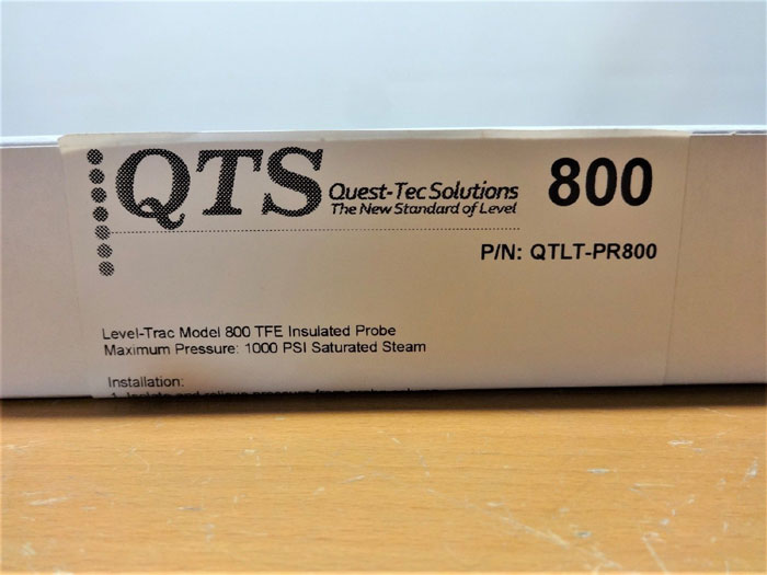 LOT OF (2) QTS QUEST-TEC LEVEL-TRAC MODEL 800 TFE INSULATED PROBE QTLT-PR800