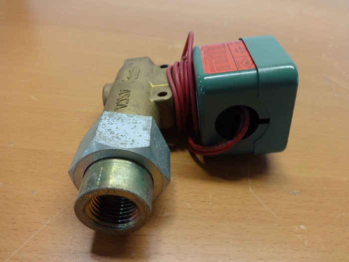 ASCO RED HAT 1/2" BRASS SOLENOID VALVE 8266D85V