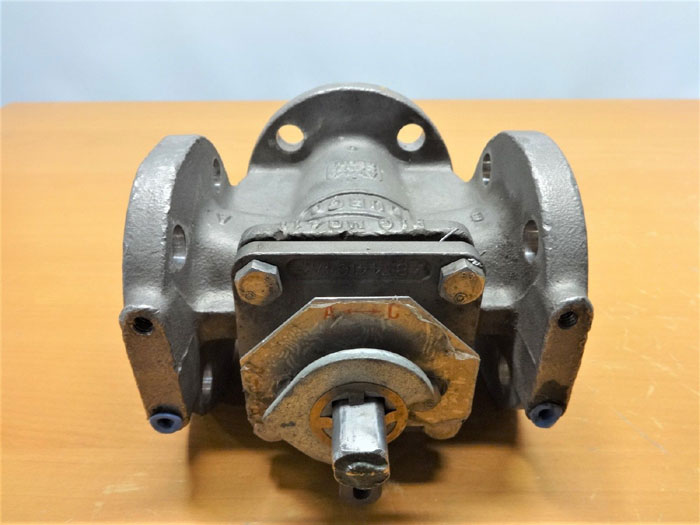 DURCO 1-1/2" 150# CF8M PLUG VALVE, FIG# MG411