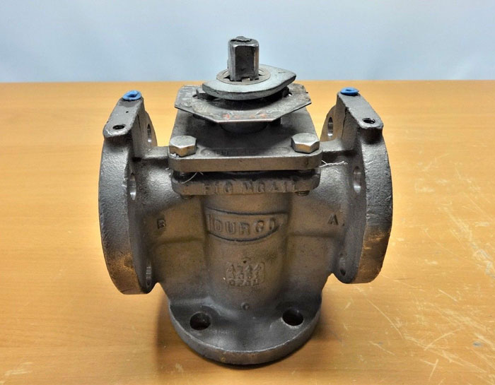 DURCO 1-1/2" 150# CF8M PLUG VALVE, FIG# MG411