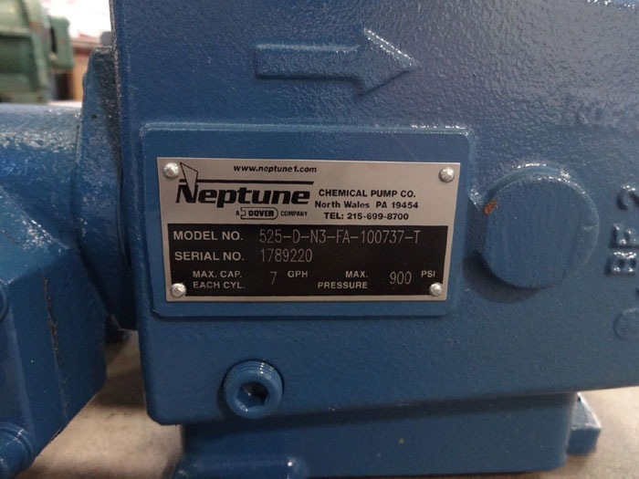 NEPTUNE METERING PUMP 525-D-N3-FA-100737-T