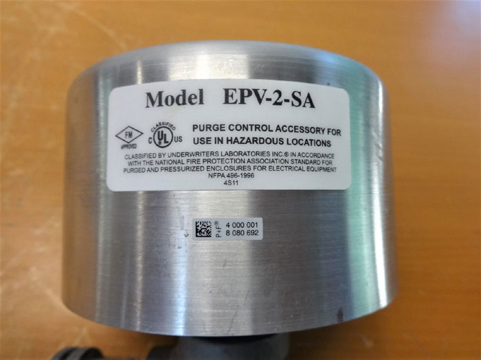 PEPPERL & FUCHS PURGE CONTROL VENT EPV-2-SA