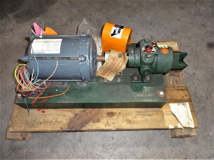 ROPER PUMP TYPE 27, FIG# 26 G 10 WITH GE MOTOR, 1 HP, MODEL 5K43PG8094FX