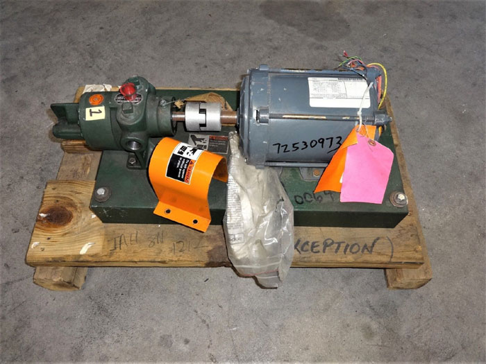 ROPER PUMP TYPE 27, FIG# 26 G 10 WITH GE MOTOR, 1 HP, MODEL 5K43PG8094FX