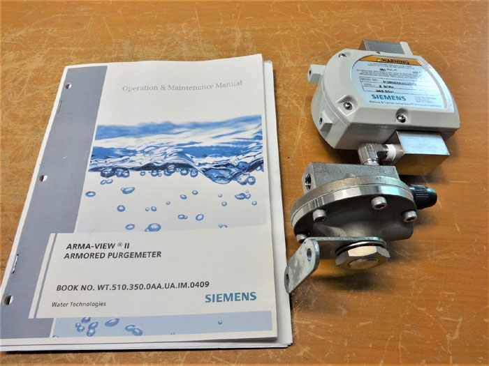 SIEMENS WALLACE & TIERNAN ARMA-VIEW II ARMORED FLOWMETER 5135M02XVXIXDXX