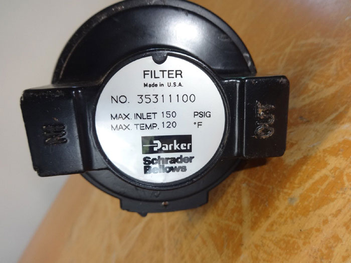 PARKER SCHRADER BELLOWS 3/8" PNEUMATIC FILTER 35311100