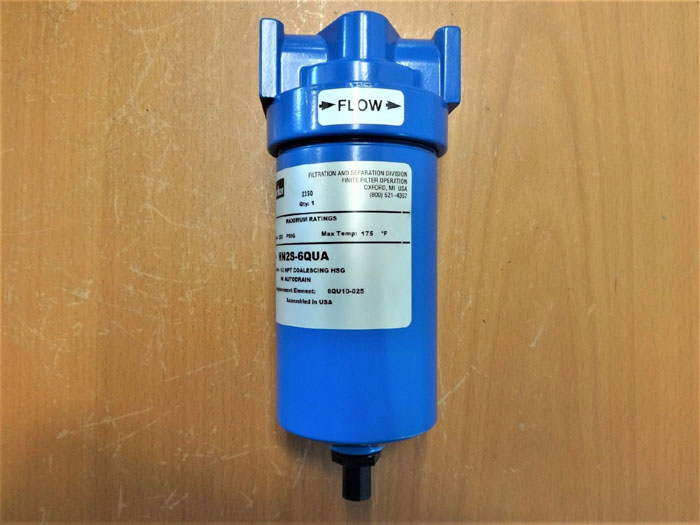 PARKER 1/2" COALESCING HSG FILTER W/ AUTODRAIN HN2S-6QUA