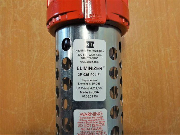 Reading Technologies Inc. RTI Eliminizer Filter 3P-035-P04-Fi