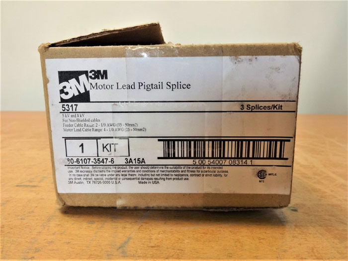 3M MOTOR LEAD PIGTAIL SPLICE KITS 5317 - LOT OF (3) KITS