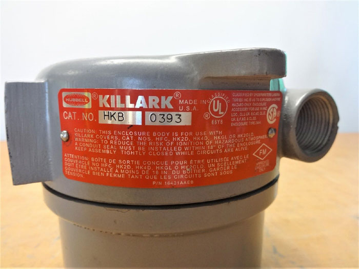 HUBBELL KILLARK ELECTRICAL ENCLOSURE HKGL1200 & HKB 0393