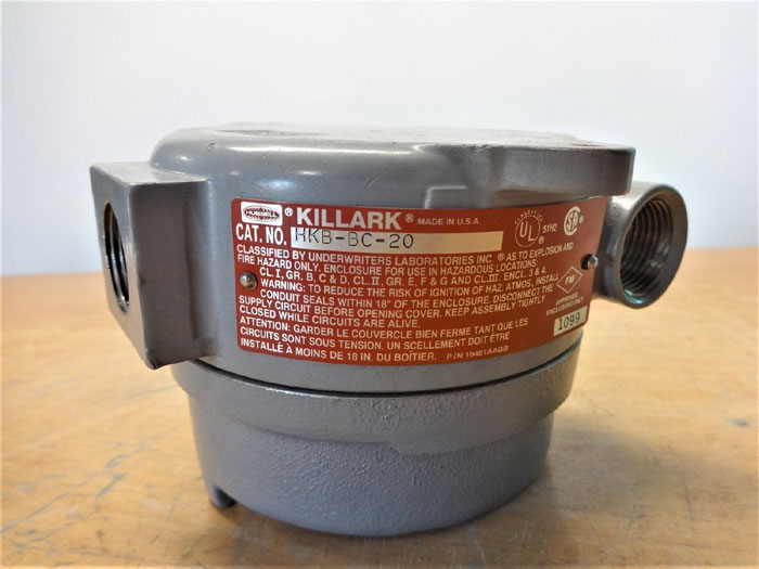 HUBBELL KILLARK ENCLOSURE FOR HAZARDOUS LOCATIONS HKB-BC-20