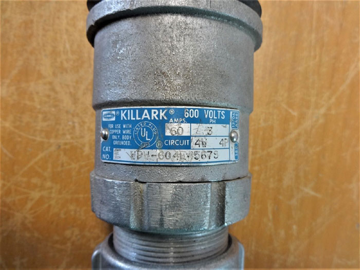 HUBBELL KILLARK WPW-604E45678 PIN & SLEEVE PLUG 4W, 4P
