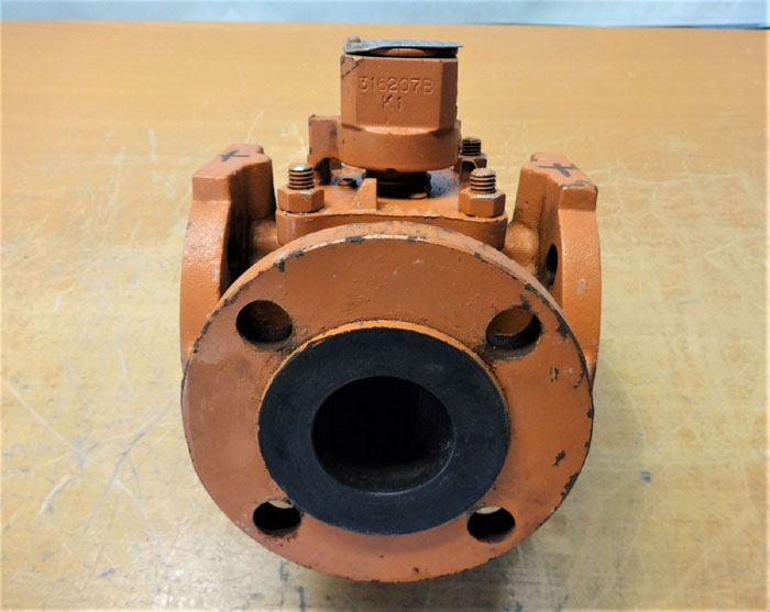 TUFLINE 3-WAY PLUG VALVE 2" 150# RF DUCTILE IRON / FEP 932646