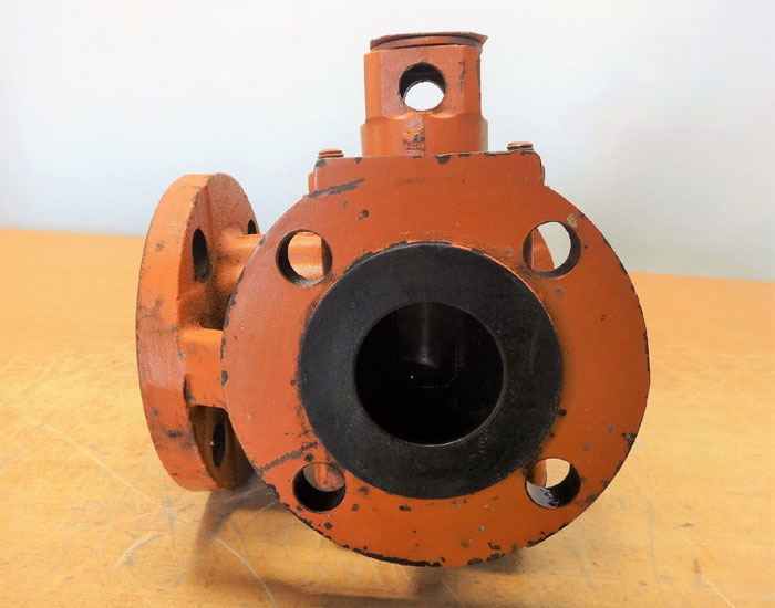 TUFLINE 3-WAY PLUG VALVE 2" 150# RF DUCTILE IRON / FEP 932646