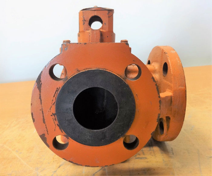 TUFLINE 3-WAY PLUG VALVE 2" 150# RF DUCTILE IRON / FEP 932646