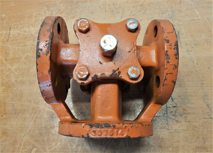 TUFLINE 3-WAY PLUG VALVE 1-1/2" 150# RF DUCTILE IRON *NO HANDLE*