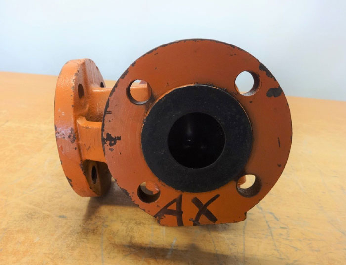 TUFLINE 3-WAY PLUG VALVE 1-1/2" 150# RF DUCTILE IRON *NO HANDLE*