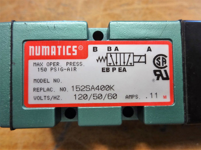 NUMATICS PNEUMATIC SOLENOID VALVE 152SA400K