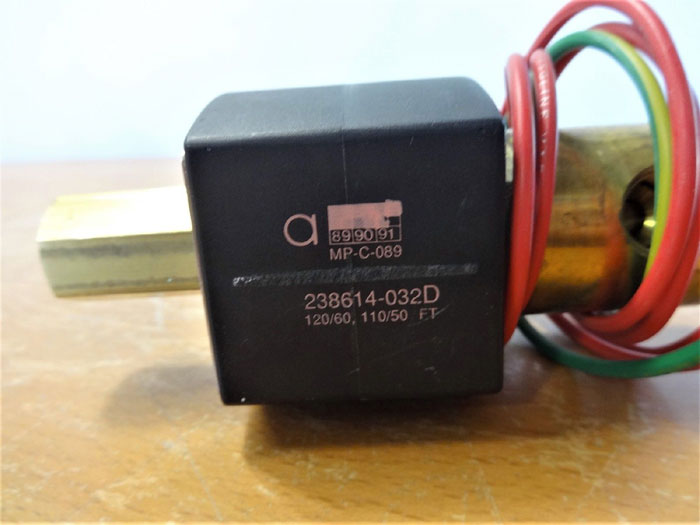 ASCO RED HAT 3-WAY BRASS SOLENOID VALVE EF8314G7