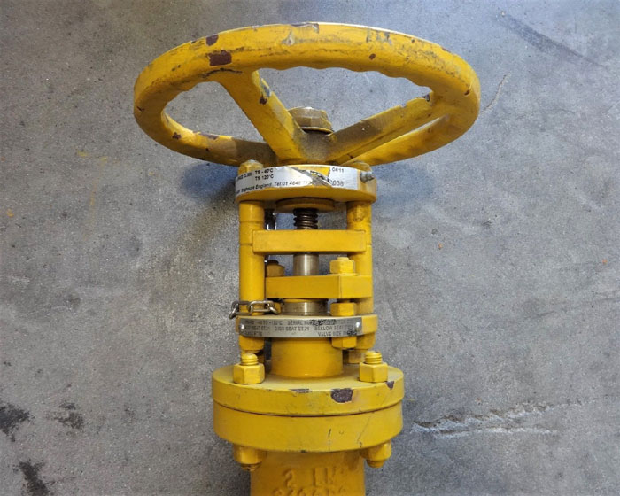 TAYLOR SHAW 2" 300# BELLOWS SEAL GLOBE VALVE LCC MATERIAL, FIG# LM6422