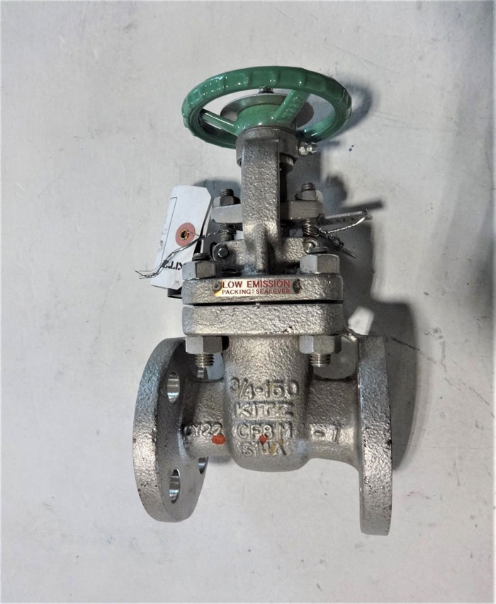 KITZ 3/4" 150# CF8M GATE VALVE, FIG# 150UMAM-GRF