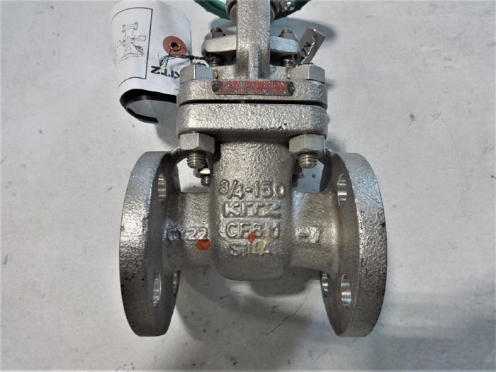 KITZ 3/4" 150# CF8M GATE VALVE, FIG# 150UMAM-GRF