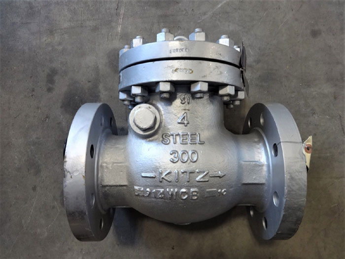 KITZ 4" 300# WCB SWING CHECK VALVE W/ MONEL DISC, SEAT & HINGE & MTR DOCUMENTS