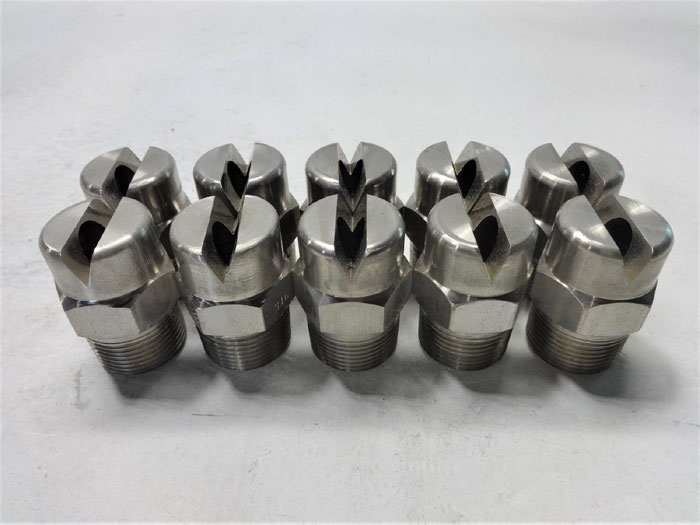 LOT OF (10) PCS - BETE 1" STAINLESS STEEL FAN NOZZLES NF40090