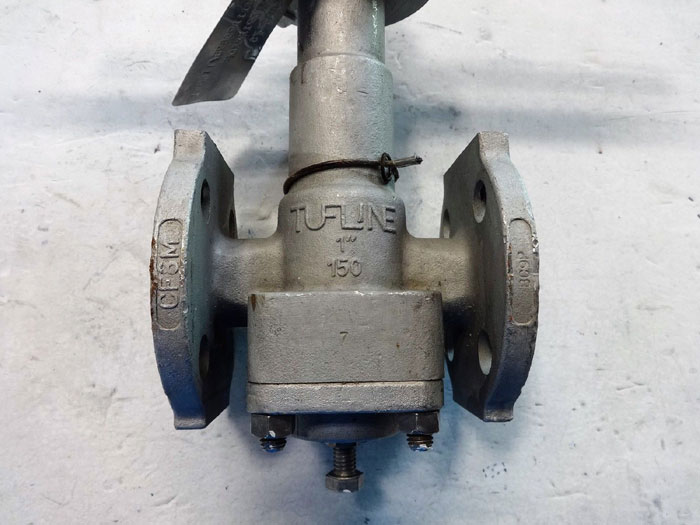 TUFLINE 1" 150# CF8M 2-WAY CRITICAL SERVICE PLUG VALVE FIG# 097