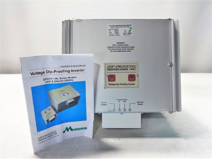 MEASURELOGIC VOLTAGE DIP-PROOFING INVERTER DPI54L 33mF 120V 2A