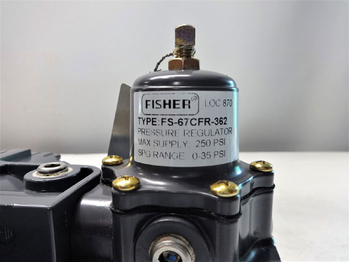 FISHER MODEL 846 CURRENT TO PRESSURE TRANSDUCER W/ REGULATOR FS-67CFR-362