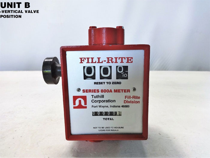TUTHILL FILL-RITE SERIES 800A MECHANICAL FLOW METER
