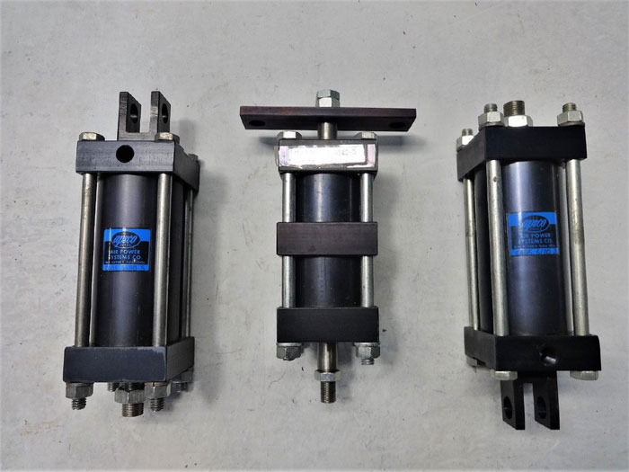 LOT OF (3) APSCO AIR PNEUMATIC CYLINDER C-4120-D, C405 4-80 S & C405 6/80 J