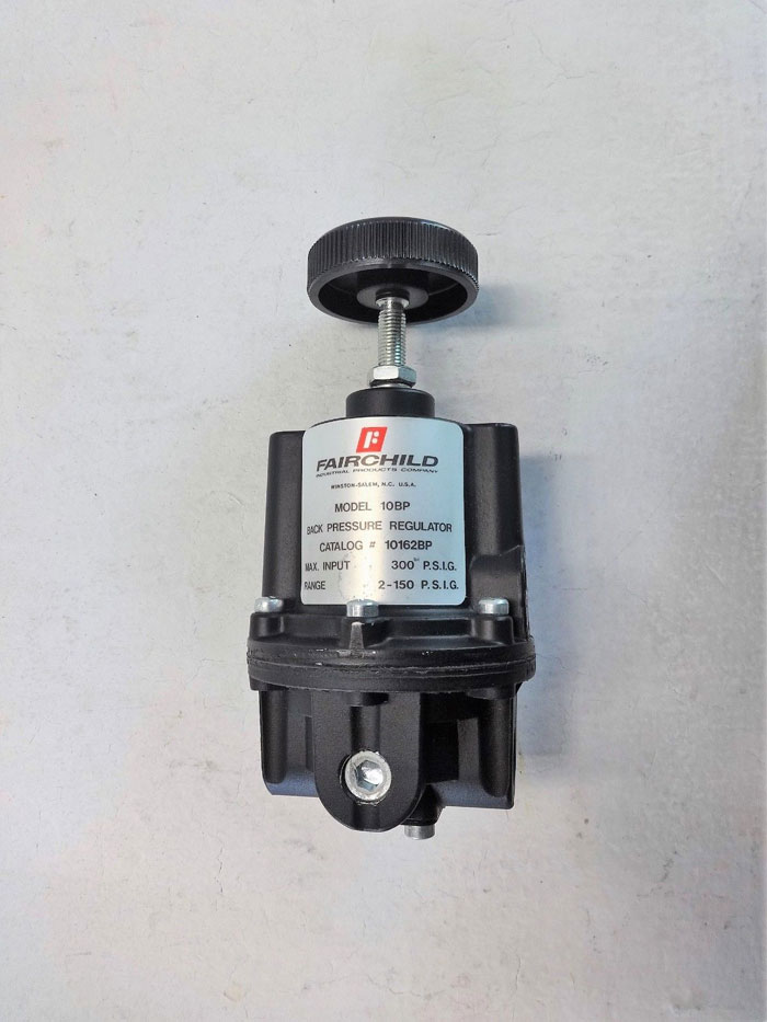 FAIRCHILD BACK PRESSURE REGULATOR MODEL# 10BP, CAT# 10162BP