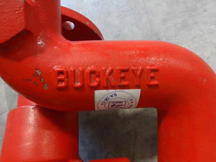 BUCKEYE FIRE MONITOR, 3" FLANGE, BRASS