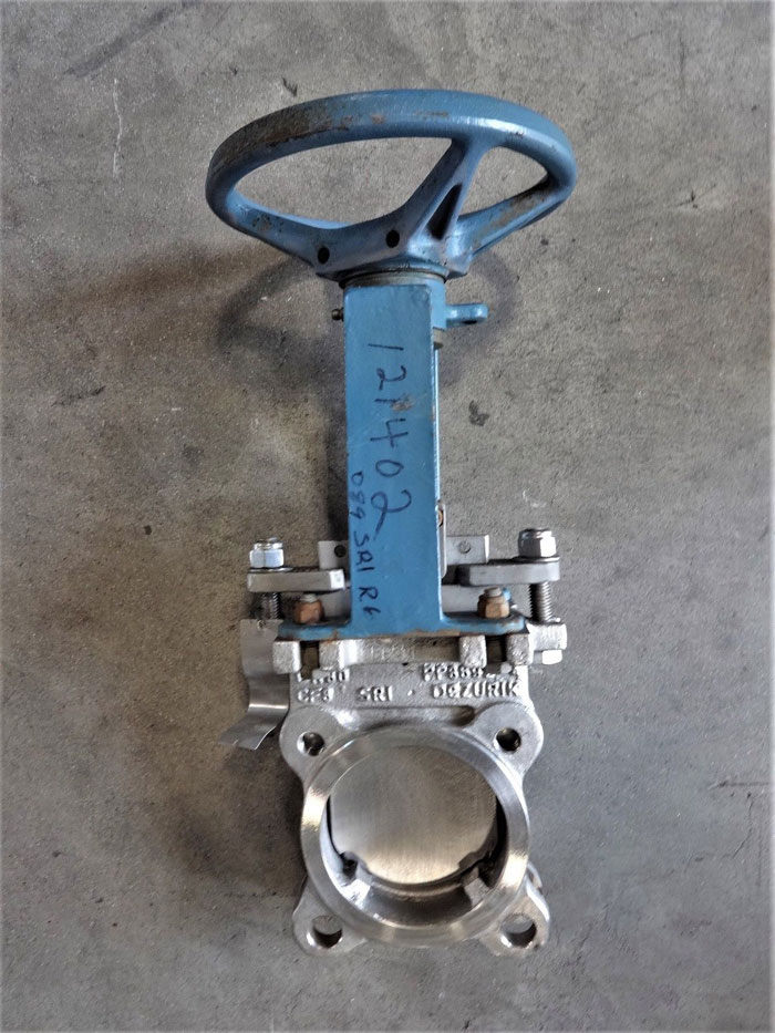 DEZURIK 3" 150# CF8 KNIFE GATE VALVE, STYLE KGC, PART# 9465523