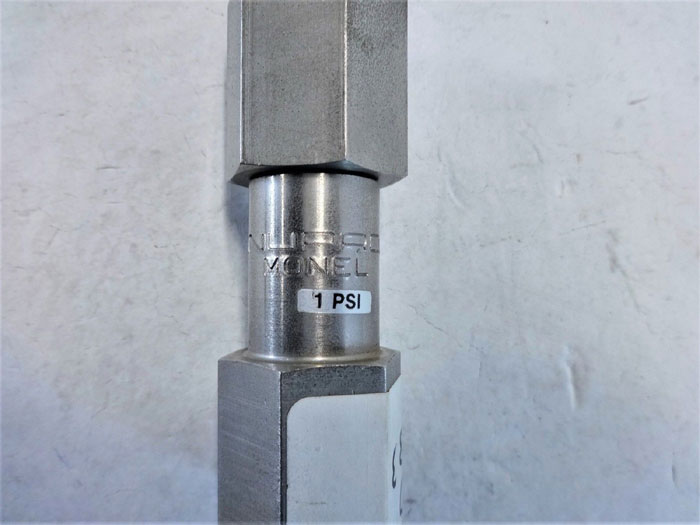 NUPRO 1/2" NPT MONEL CHECK VALVE