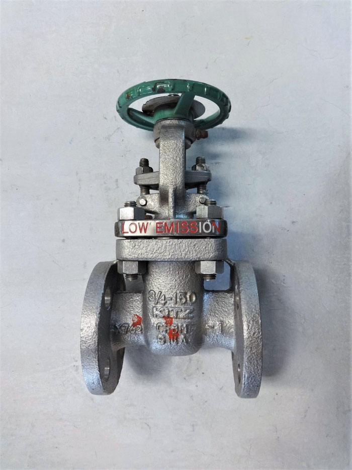 KITZ 3/4" FLANGED 150# CF8M GATE VALVE, FIG# 150UMAM Ratings: 170 PSIG@500°F Max