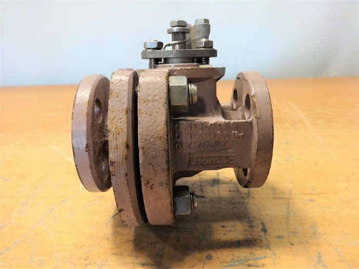 Atomac 1/2" 150# PFA Lined Ball Valve, Model #AK2 0000035