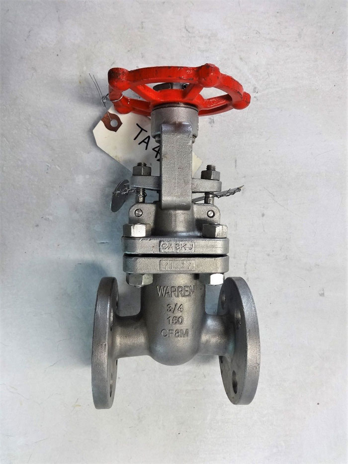 WARREN 3/4" 150#  CF8M GATE VALVE, FIG# 1156