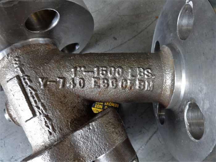 STRAHMAN 1" STAINLESS STEEL SAMPLING VALVE W/ 1" 1500# FLANGES