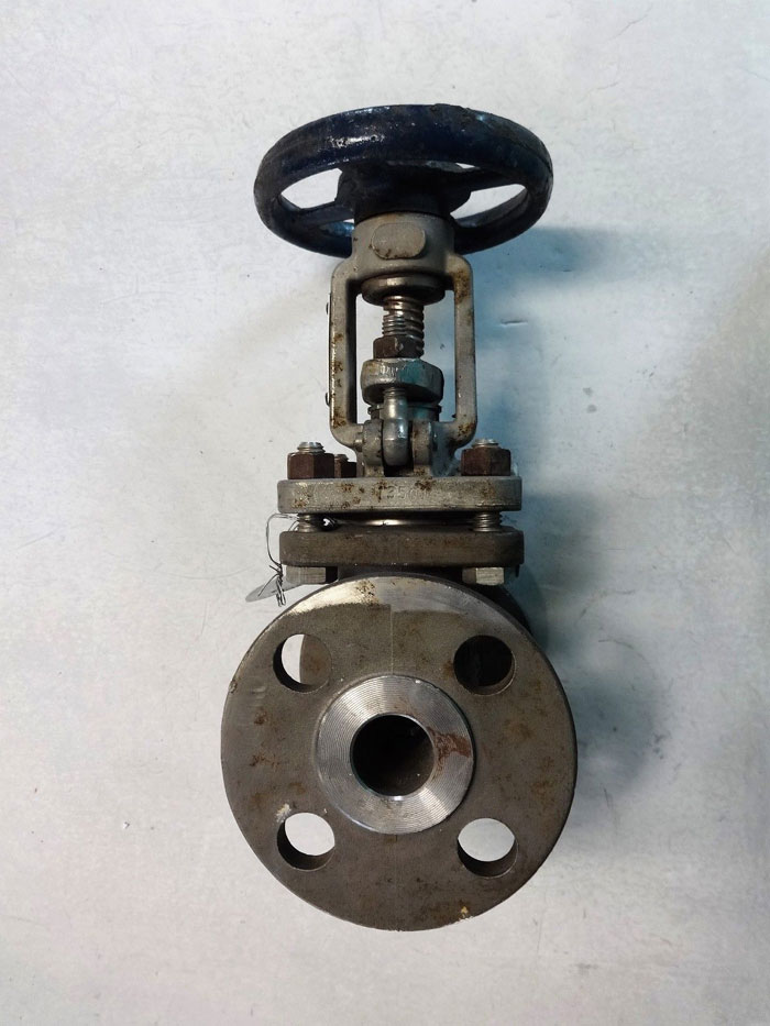 POWELL 3/4" 150# CN7M (ALLOY 20) FLANGED GATE VALVE, FIG# 2495 A-20