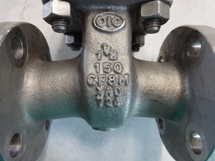 OIC 1-1/2" 150# CF8M FLANGED GATE VALVE, FIG# S151-T