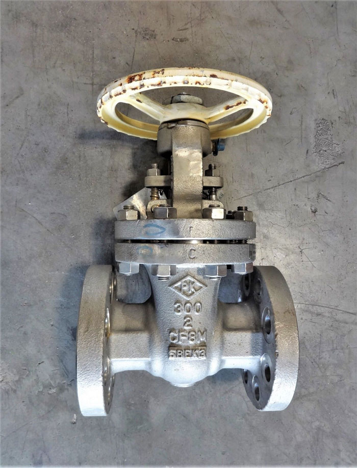 PK VALVE 2" 300# CF8M FLANGED GATE VALVE, FIG# 300RF12SH-GRF API600