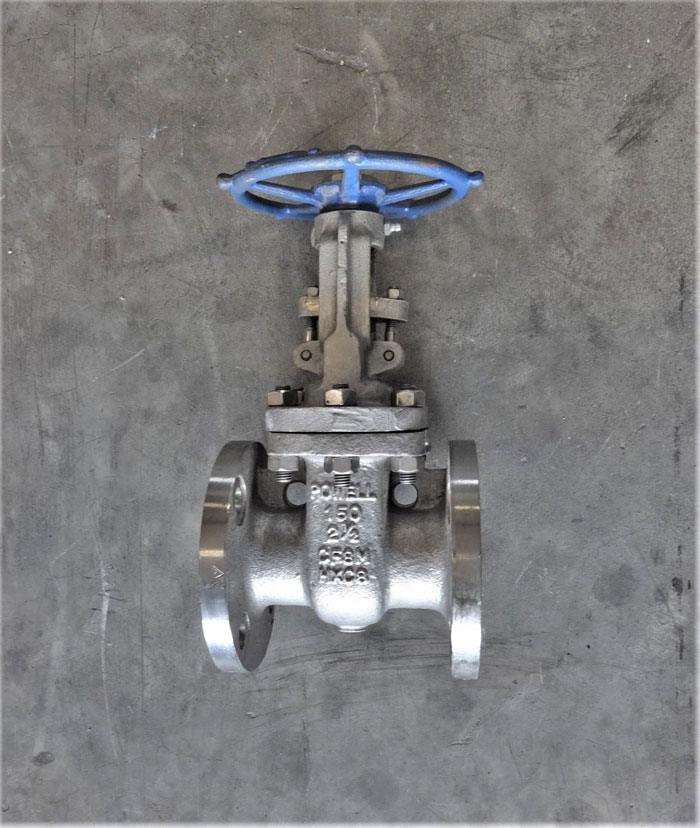 POWELL 2-1/2" 150# CF8M FLANGED GATE VALVE, FIG# 2456