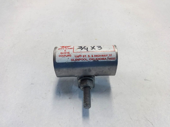H-V MFG. CO. JIFFY PIPE REPAIR CLAMPS 1/2" X 3" & 3/4" X 3" - LOT OF (16)