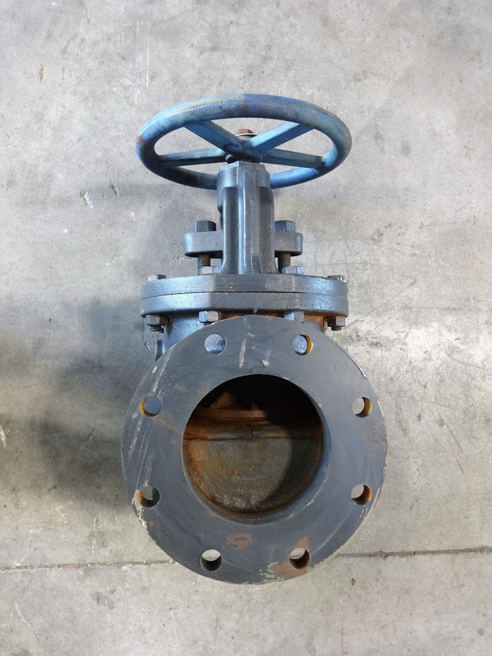NIBCO 6" CARBON STEEL FLANGED GLOBE VALVE, 125 SWP, 200 WOG, FIG F718N