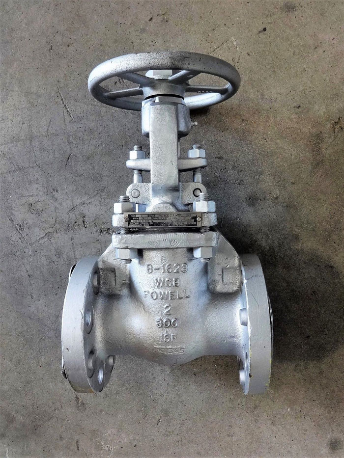 POWELL 2" 300# WCB FLANGED GATE VALVE, FIG# 3003 N F. B.